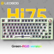 AULA LEOBOG 75% คีย์บอร์ดที่กำหนดเอง81คีย์แป้นพิมพ์แบบมีสาย Hot Swap Type-C ไฟ RGB Backlit คีย์บอร์ดเล่นเกม (Hi75)
