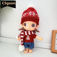 C5GOON For Zsiga 1/8 BJD Doll Clothes Christmas Cloak Doll Clothes Color Match Hat Scarf Dolls Acces