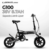 SEPEDA LISTRIK LIPAT FOLDING BIKE MOPED 36V 8.7AH - G100