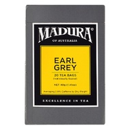 Madura Earl Grey 20 Tea Bags 40g มาดูร่า ชาเอิร์ลเกรย์ ขนาด 40 กรัม 1 กล่องบรรจุ 20 ซอง (1035)