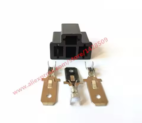 1 Sets PA66 Motorcycle H4 3 Pin Unsealed Cable Wire Connector Electrical Connector Automotive Plug L