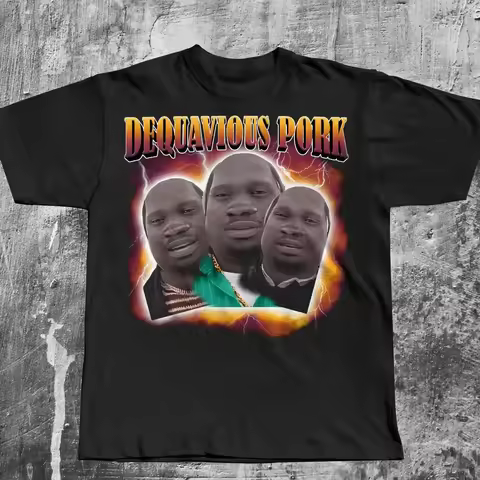 Funny Men Women Pig Tees Tops John Pork Is Calling Answer Call Phone Shirt Tshirt 90s Gothic Hip Hop