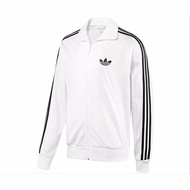Jaket Adidas Tracktop Firebird pria - Putih Strep Hitam PolysterMR1