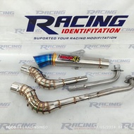 EXHAUST DAENG SAI4 BLUE TIP OPEN SPEC FOR Wave100/110/Ekzos Wave125/Ekzos Lagenda/Ekzos Srl115/Ekzos