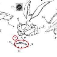 100% ORIGINAL WMOTO ES250i CENTER COVER FR 100% ORIGINAL WMOTO ES250i