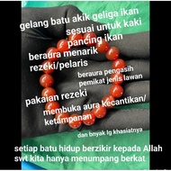 gelang batu akik geliga ikan asli