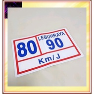 Sticker 80/90, 70/80 kilometer