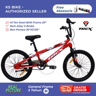 BMX Trex Onyx Ban 2.1 3.0 Jumbo 20 Inch Frame Steel Rem V Brake Sepeda Anak Laki laki Umur 7 8 9 10 