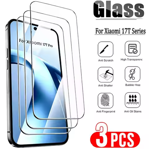 1-3Pcs 8K HD Glass Screen Protector For Xiaomi 17T Pro 17Tpro Full Cover Tempered Glass Xiaomi 17T p