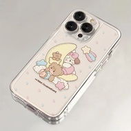 Cute Couple Bear Case For Iphone 11 13 Pro Max 16E 15 Pro Max 7 8 Plus
