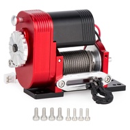 1/10 Simulation 8274 Winch Aluminum Vertical Electric Winch 6-12.4V 50LBS for RC Crawler AXIAL SCX10