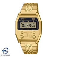 Casio Digital Vintage 52QS-14B Revival from the 70's A1100G-5D A1100G-5 Gold Ion Plated Stainless St