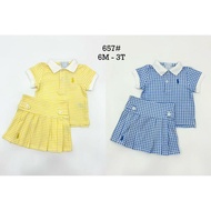 2 COLOUR SET SKIRT RL BABY GIRL 6M-3/4Y