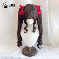 Roman Curly Wig Set Lolita Tiger Mouth Clip Double Ponytail Wig doll Feel Little Lolita Wig Headgear