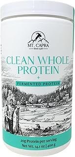 Mt. Capra Clean Whole Protein + Fermented Protein | Easy to Digest Whey and Casein Protein from Gras