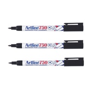 Artline 750 Laundry Black Permanent | Pk of 3 Marker Pen