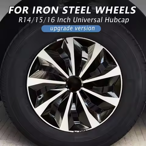 4PCS Universal Wheel Cover Hubcap Replacement R14 R15 R16 Inch Hub Caps Wheel Rim Cover PP Tire Acce