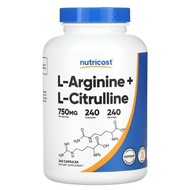 L-Arginine + L-Citrulline 750mg, Capsules