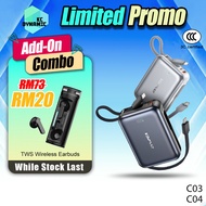 【3C Certified】Awei C03 20000mAh Powerbank 45W Fast Charging Power Bank Awei C04 10000mAh Powerbank A