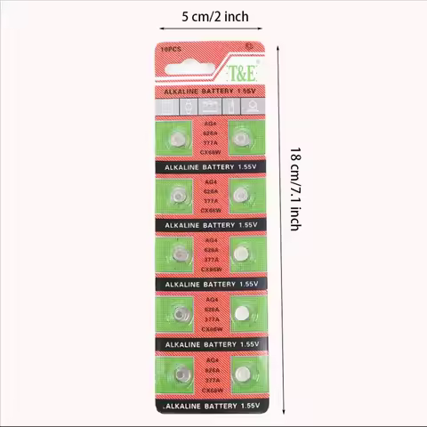 2PCS-50PCS 1.55V AG4 377 Button Batteries SR626SW SR626 Cell Coin Alkaline Battery 177 376 626A LR66