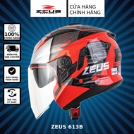 MŨ BẢO HIỂM ZEUS 613B SPIDER GREY TẶNG MÁI CHE