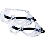 2-Pack Safety Goggles, Anti-Fog Lab Goggles, Over Glasses Safety Glasses for Chemistry Lab, Mowing, 