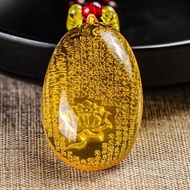 Beeswax Jinpo Yin Carving Thousand-Hand Guanyin Pendant, Words Are ProfoundEasy to Wear Elegant Matc
