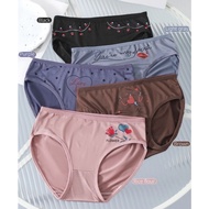 K151 Women's Underwear Smooth Fabric Double Front Seams Tight M-4XL (Pack Of 10) Shipped From Thaila