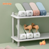 UMISTY Shoe Rack, Plastic Double Layer Double Stand Shelf,  Adjustable Space Savers Durable Cabinets Shoe Storage Home