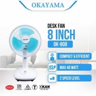 OKAYAMA,OK 808, OK 1225 DESK FAN OKAYAMA BRAND SIZE 8 INCi