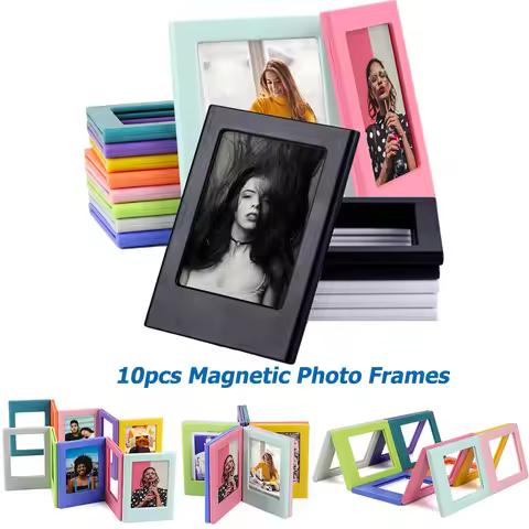 5-20PCS Assorted Color Free Combination Magnetic Photo Frame For Fujifilm Instax Mini Film Intax Min