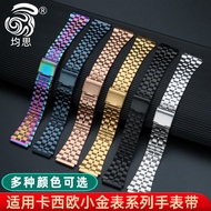Suitable for Casio A158/A159/A168/A169/B650/AQ230/A500W Small Gold Watch Retro Trendy Strap Steel St