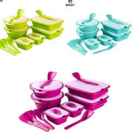 Trusted AQUAMARINE Buffet Dinner SET 6 IN 1 + SERVING CONTAINER SPOON 6 SET LUNCH BOX SPOON