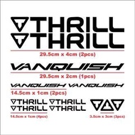 Cutting sticker sepeda Thrill Vanquish 1 set Untuk Sepeda MTB Maupun Fixie