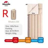 Naturehike L150 ถุงนอนผ้าคอตตอนน้ำหนักเบามาก850ก ซองเดี่ยวผ้าฝ้ายถุงนอนตั้งแคมป์กลางแจ้งให้ถุงขี้เกี