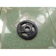 4 dumbbells 1kg cast iron with small holes