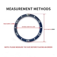 Shengmeirui 31.5-38มม. เซรามิค Bezel สำหรับ Seiko Dial Prospex นาฬิกาเปลี่ยนอุปกรณ์เสริมที่มีสีสัน GMT SKX0