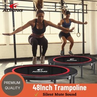 (READY STOCK) Adking 48'' Silent Fitness Mini Trampoline - Indoor Rebounder for Adults Outdoor Excer