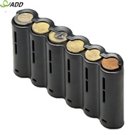 ADD Portable 6 Slot Euro Coin Storage Dispenser Euro Coins Holder Collector With Spring For Home Wai
