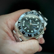 WMNP Seiko Mod Black Panther True GMT NH34. GMT Road Bro.