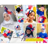 Flower Headband Merdeka Tanjak Merdeka Hiasan Kepala Merdeka Cekak Tutu Skirt Gaun Merdeka Hari Mala