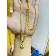 Borju necklace 3 tribes 60 cm 24k gold plated