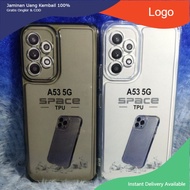 Soft Case Space Clear Black Samsung A53 5G Casing Handphone Samsung