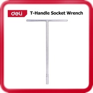 [ DELI ] (DL08/DL10/DL12/DL13/DL14/DL17/DL19) T-Handle Socket Wrench | 8-19mm | T Spanner | Repair T