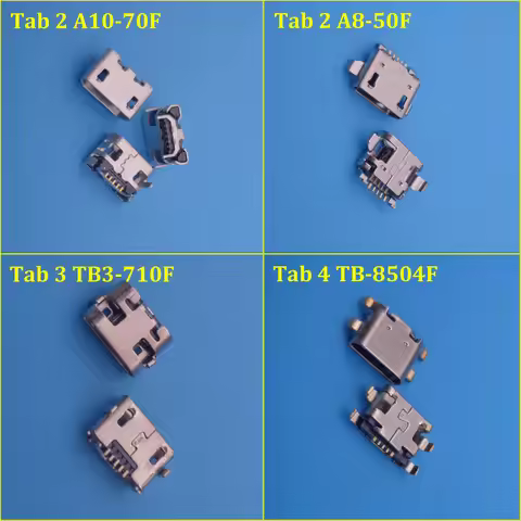 10pcs For Lenovo Tab 2 A10-70F ZA00 / TAB 4 8"TB-8504F TB-8504X Mini Micro USB Charging Socket Port 