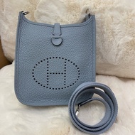 mini Evelyne 木偶灰 銀扣