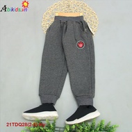 {Factory price] Abikids boys' Organic fur-lined fleece pants size 2-7