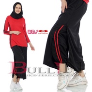 rok celana olahraga wanita muslimah / celana rok olahraga wanita - merah xxl