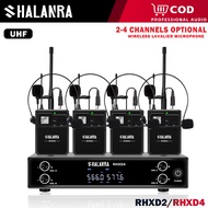 RHXD2/4 wireless microphone wireless lavalier microphone 2/4 channel uhf with head-worn microphone