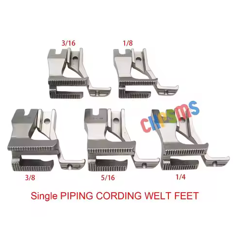 Welting Piping Cording Walking Foot Set FIT FOR JACK H2,H5, H6 Juki DU-141, DU-1181, DU-1181N